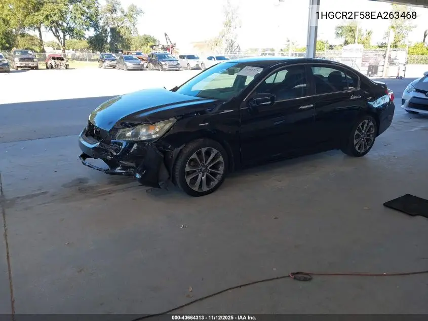 1HGCR2F58EA263468 2014 Honda Accord Sport