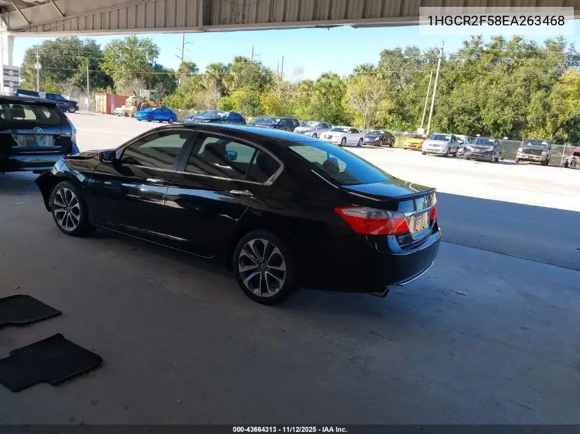 1HGCR2F58EA263468 2014 Honda Accord Sport