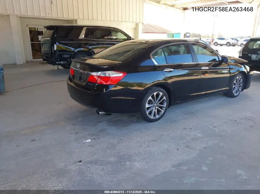 1HGCR2F58EA263468 2014 Honda Accord Sport