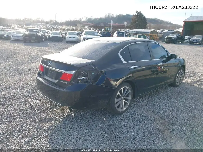 1HGCR2F5XEA283222 2014 Honda Accord Sport