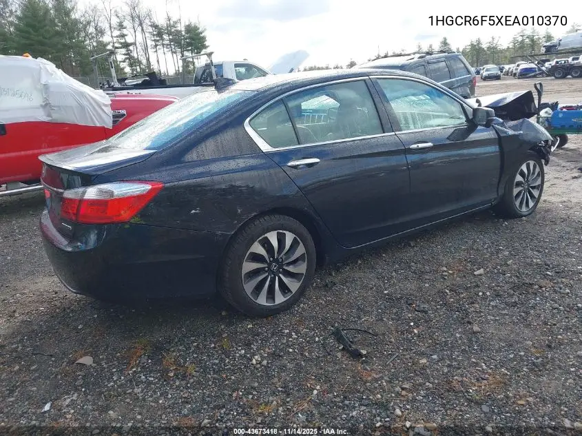 1HGCR6F5XEA010370 2014 Honda Accord Hybrid Ex-L