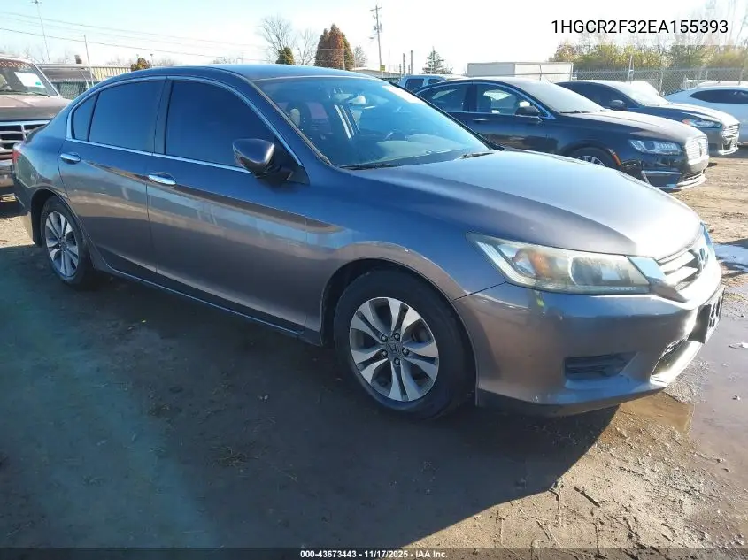 1HGCR2F32EA155393 2014 Honda Accord Lx