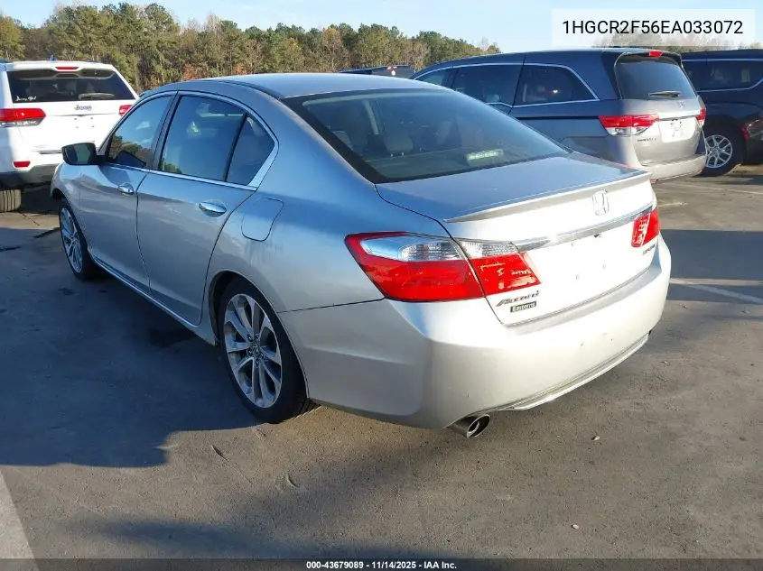 1HGCR2F56EA033072 2014 Honda Accord Sport