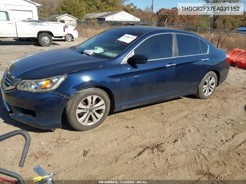 1HGCR2F37EA031152 2014 Honda Accord Lx