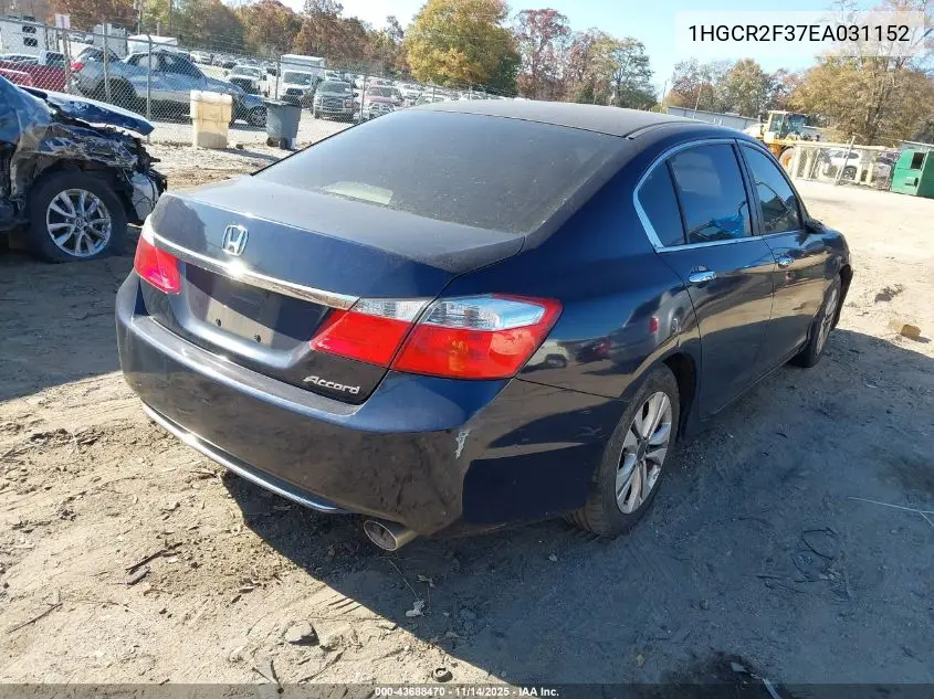 1HGCR2F37EA031152 2014 Honda Accord Lx