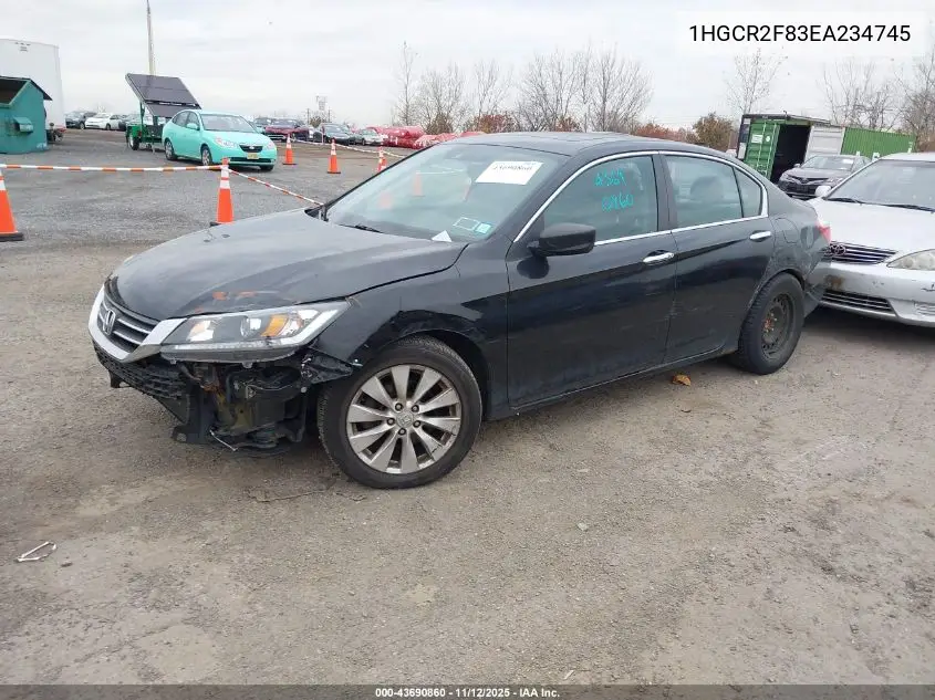1HGCR2F83EA234745 2014 Honda Accord Ex-L