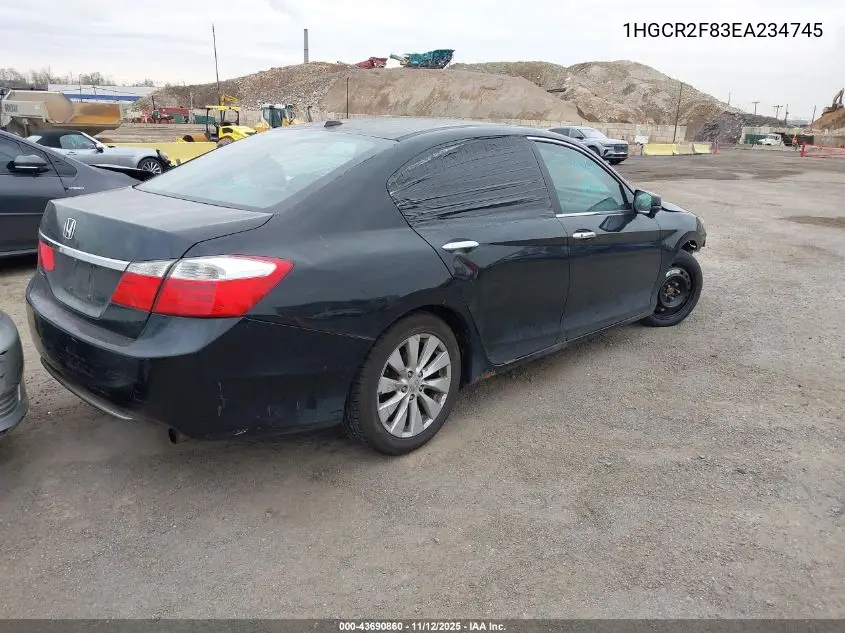 1HGCR2F83EA234745 2014 Honda Accord Ex-L