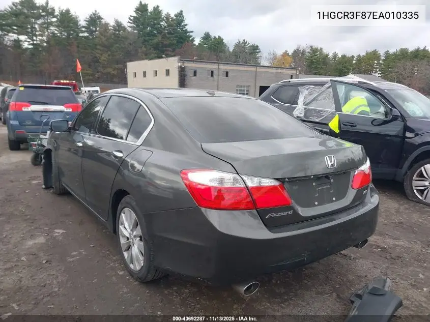 1HGCR3F87EA010335 2014 Honda Accord Ex-L V-6