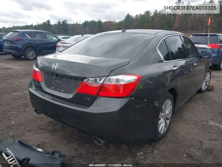 1HGCR3F87EA010335 2014 Honda Accord Ex-L V-6