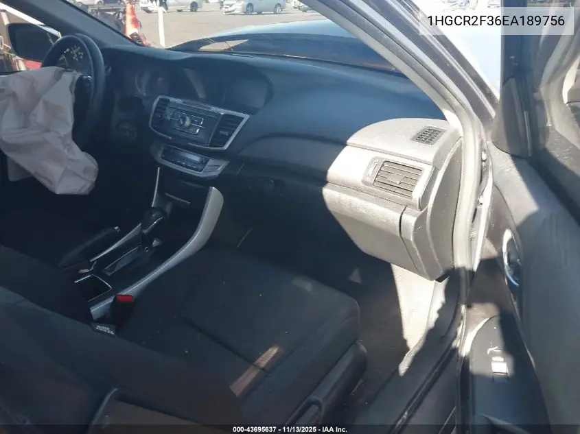 1HGCR2F36EA189756 2014 Honda Accord Lx