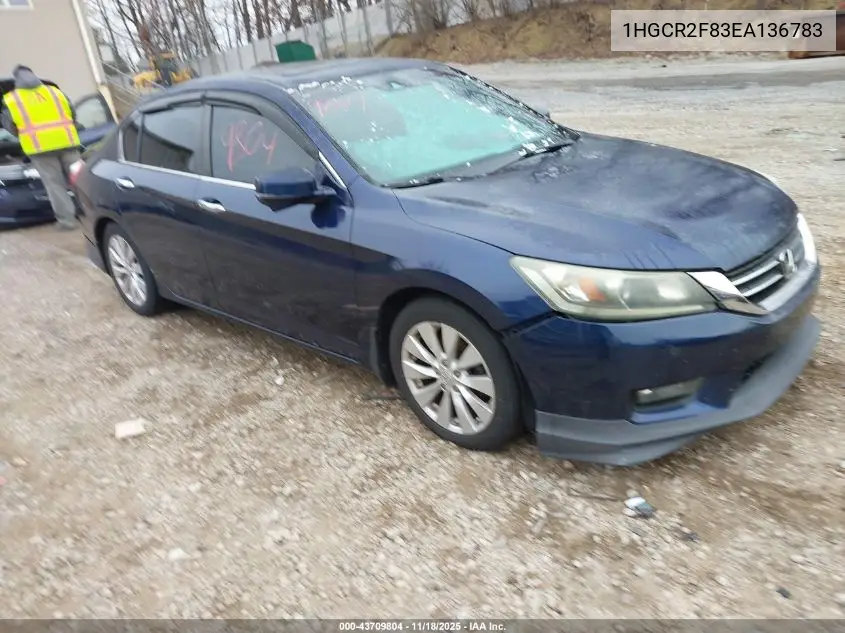 1HGCR2F83EA136783 2014 Honda Accord Ex-L