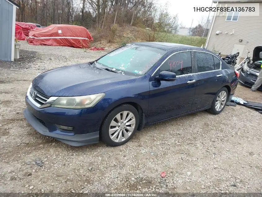 1HGCR2F83EA136783 2014 Honda Accord Ex-L