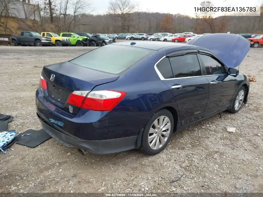 1HGCR2F83EA136783 2014 Honda Accord Ex-L