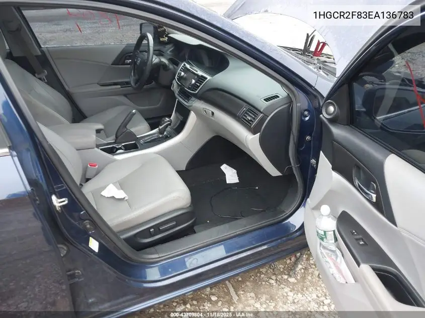 1HGCR2F83EA136783 2014 Honda Accord Ex-L