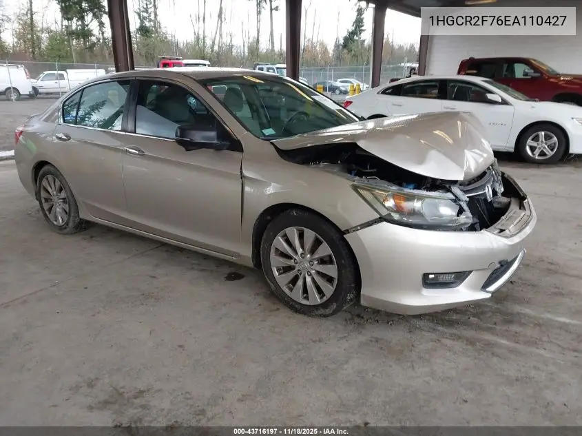 1HGCR2F76EA110427 2014 Honda Accord Ex