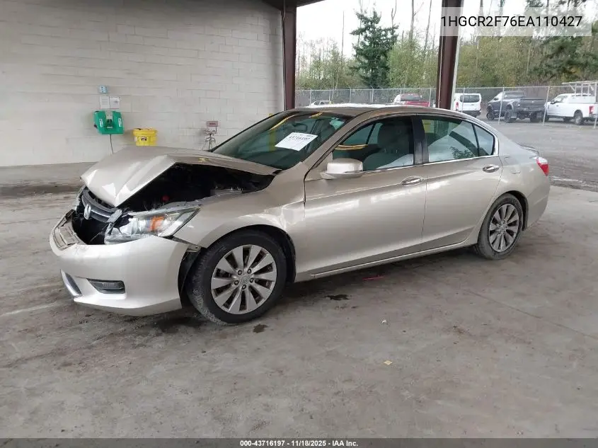 1HGCR2F76EA110427 2014 Honda Accord Ex