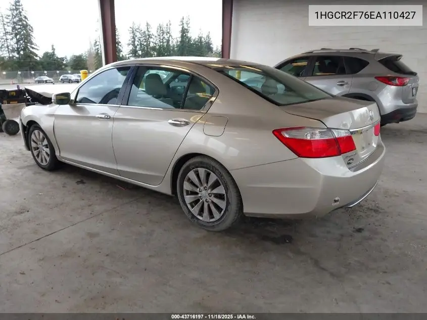 1HGCR2F76EA110427 2014 Honda Accord Ex