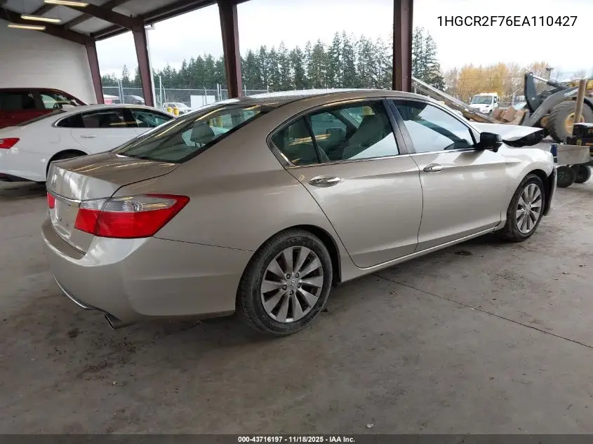 1HGCR2F76EA110427 2014 Honda Accord Ex