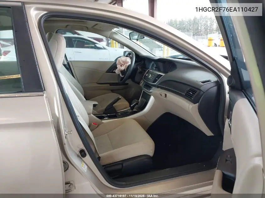 1HGCR2F76EA110427 2014 Honda Accord Ex