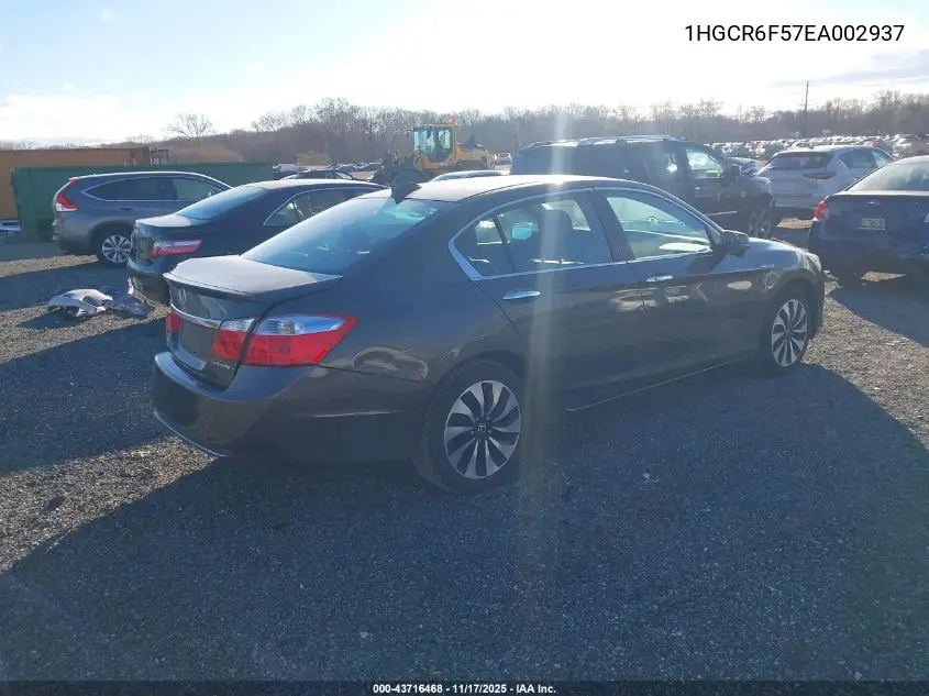 1HGCR6F57EA002937 2014 Honda Accord Hybrid Ex-L