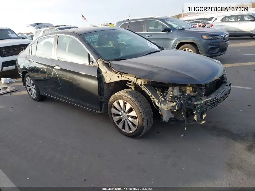1HGCR2F80EA137339 2014 Honda Accord Ex-L