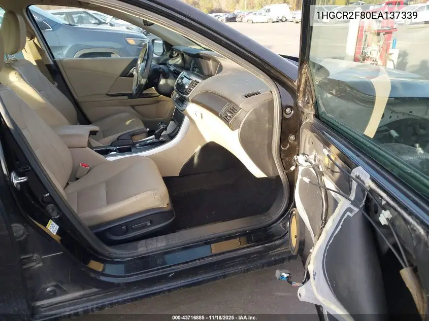 1HGCR2F80EA137339 2014 Honda Accord Ex-L