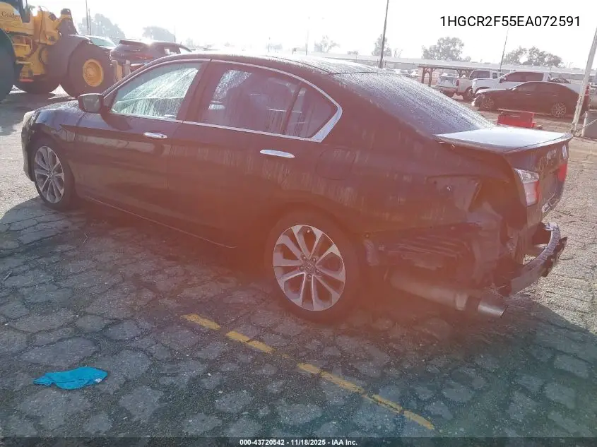 1HGCR2F55EA072591 2014 Honda Accord Sport