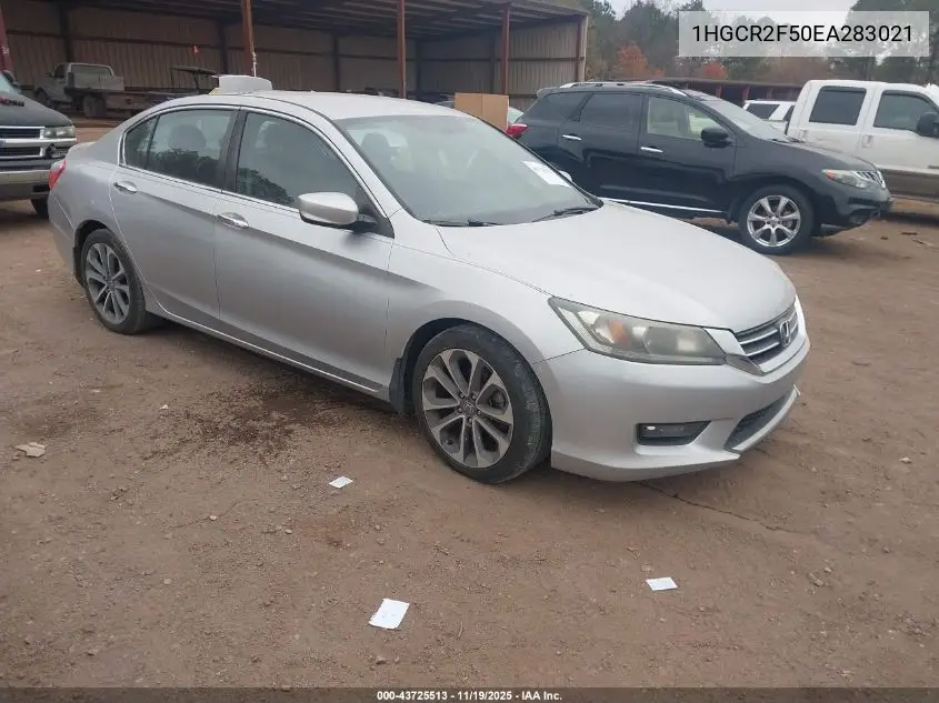 1HGCR2F50EA283021 2014 Honda Accord Sport