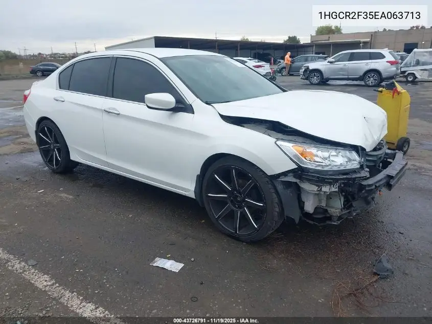 1HGCR2F35EA063713 2014 Honda Accord Lx