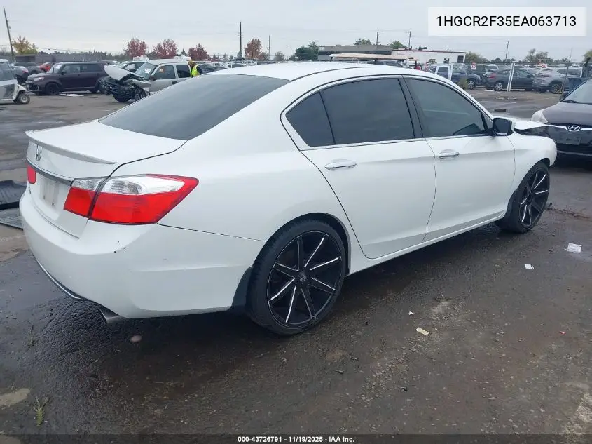 1HGCR2F35EA063713 2014 Honda Accord Lx