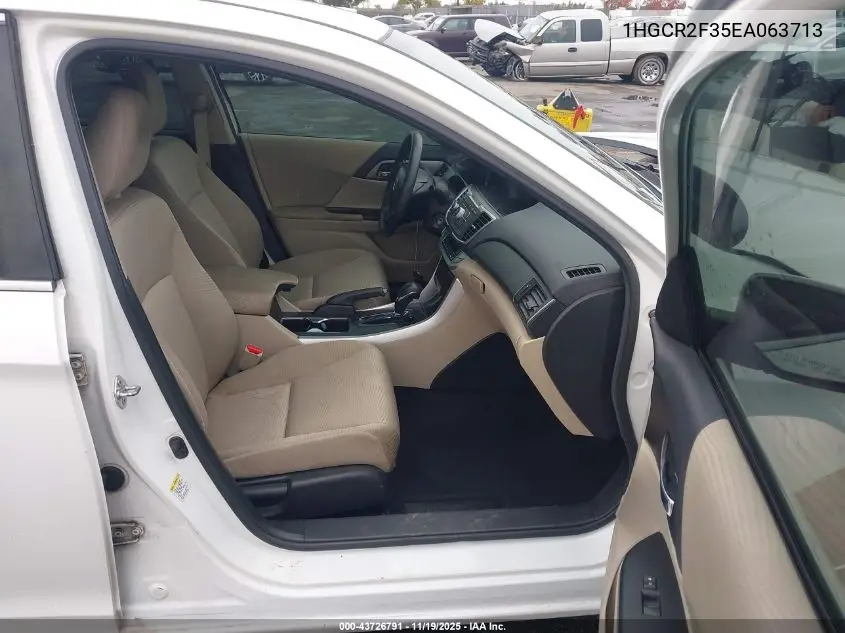 1HGCR2F35EA063713 2014 Honda Accord Lx