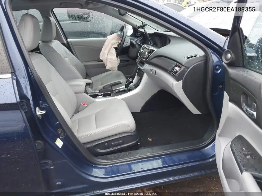 1HGCR2F80EA188355 2014 Honda Accord Ex-L