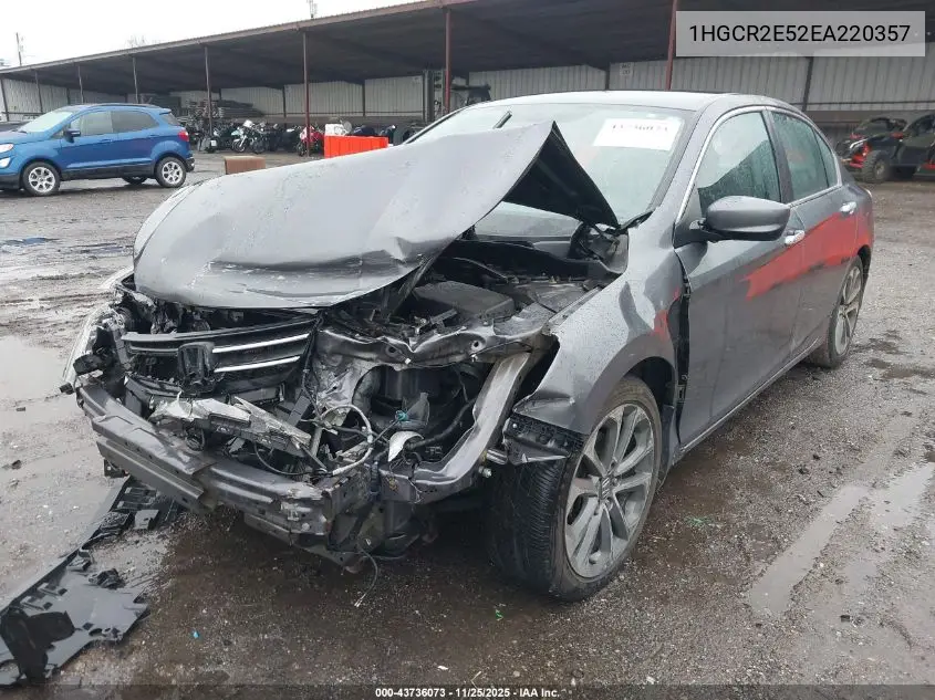 1HGCR2E52EA220357 2014 Honda Accord Sport