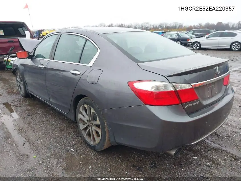 1HGCR2E52EA220357 2014 Honda Accord Sport