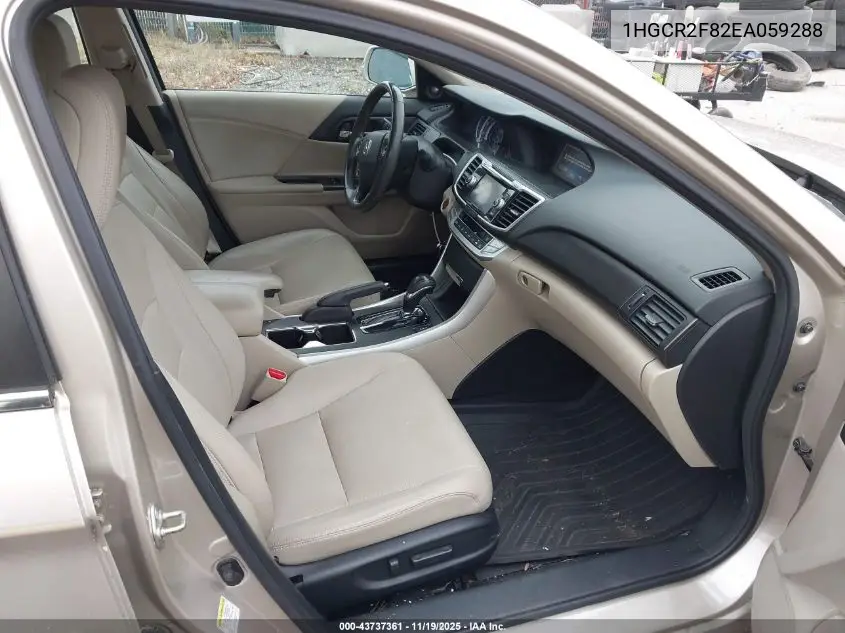 1HGCR2F82EA059288 2014 Honda Accord Ex-L