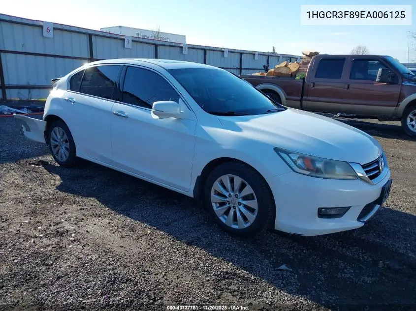 1HGCR3F89EA006125 2014 Honda Accord Ex-L V-6