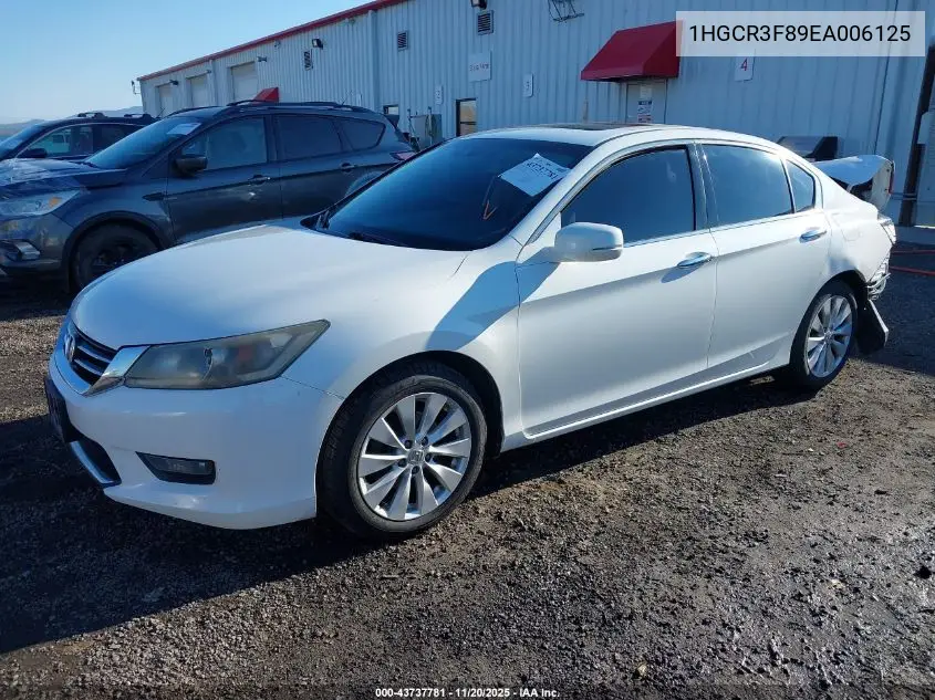 1HGCR3F89EA006125 2014 Honda Accord Ex-L V-6