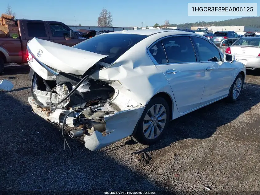 1HGCR3F89EA006125 2014 Honda Accord Ex-L V-6