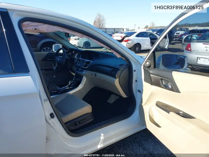 1HGCR3F89EA006125 2014 Honda Accord Ex-L V-6