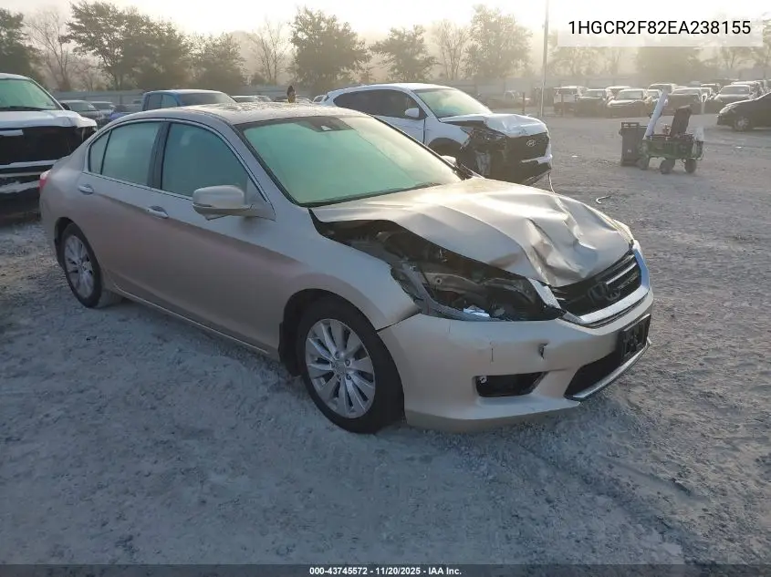 1HGCR2F82EA238155 2014 Honda Accord Ex-L