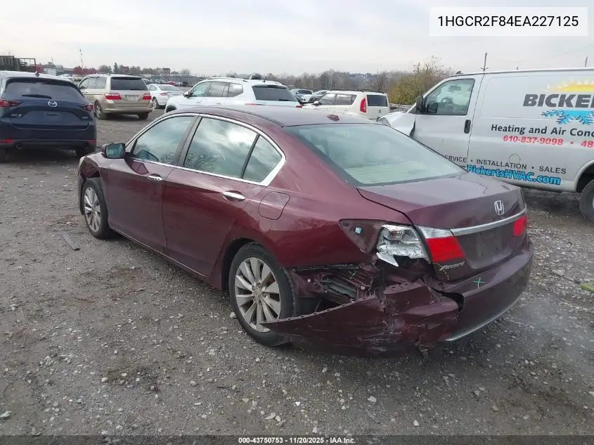 1HGCR2F84EA227125 2014 Honda Accord Ex-L