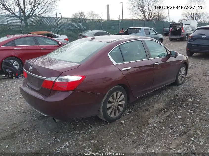 1HGCR2F84EA227125 2014 Honda Accord Ex-L