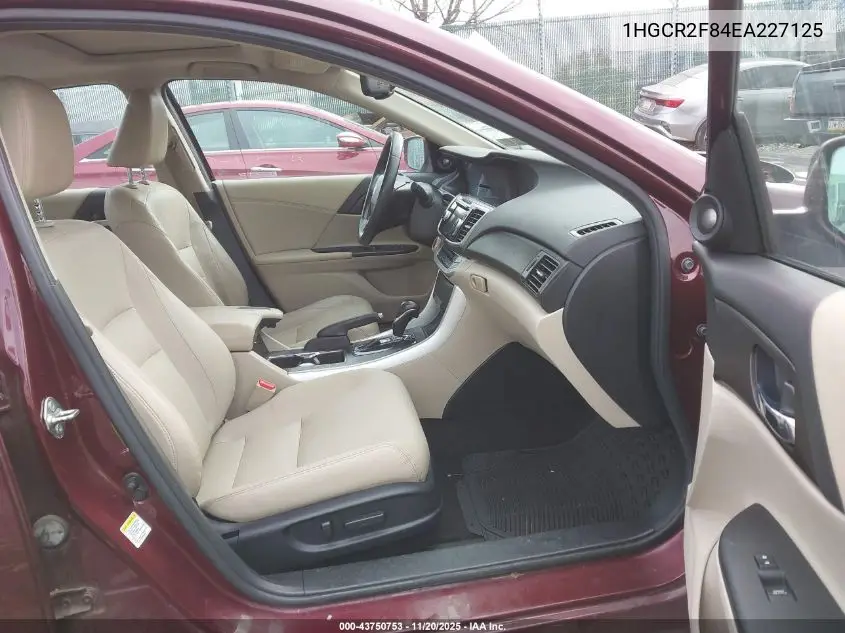 1HGCR2F84EA227125 2014 Honda Accord Ex-L