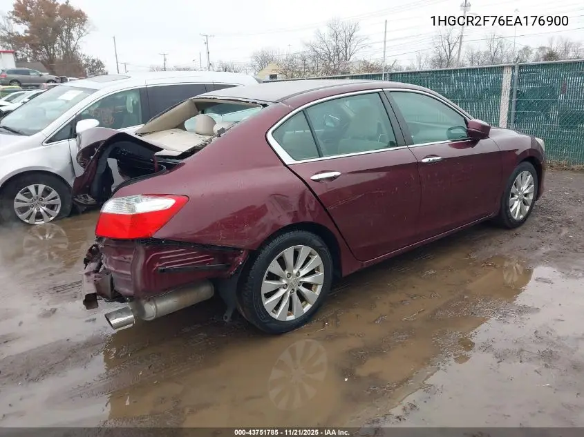 1HGCR2F76EA176900 2014 Honda Accord Ex