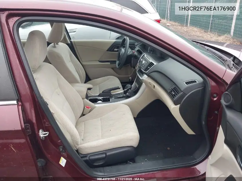 1HGCR2F76EA176900 2014 Honda Accord Ex