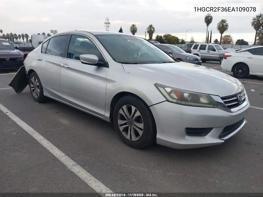 1HGCR2F36EA109078 2014 Honda Accord Lx