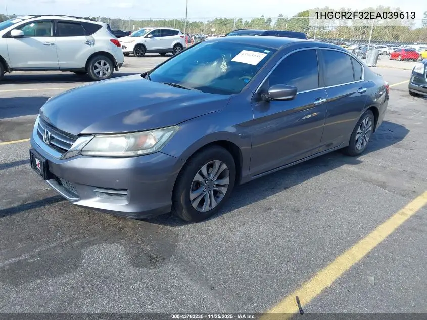 1HGCR2F32EA039613 2014 Honda Accord Lx
