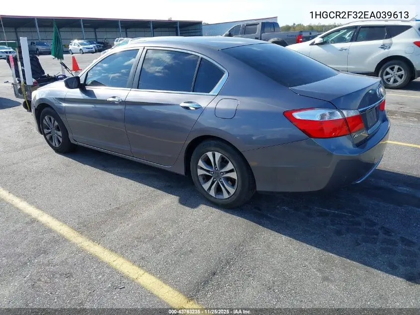 1HGCR2F32EA039613 2014 Honda Accord Lx