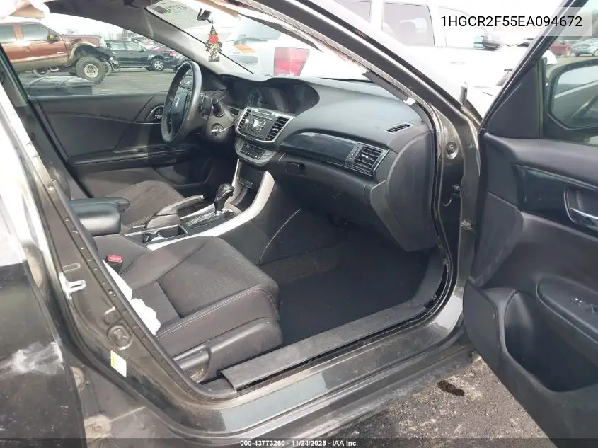 1HGCR2F55EA094672 2014 Honda Accord Sport
