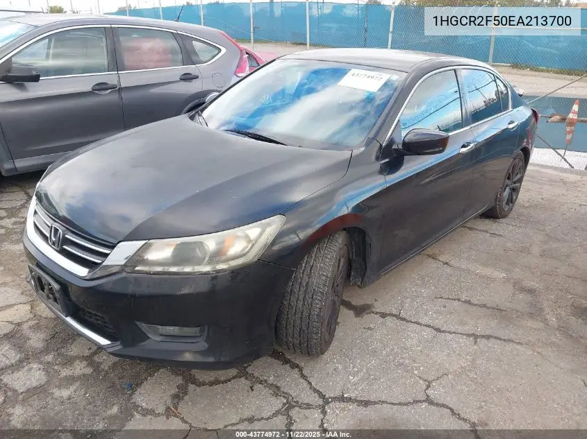 1HGCR2F50EA213700 2014 Honda Accord Sport